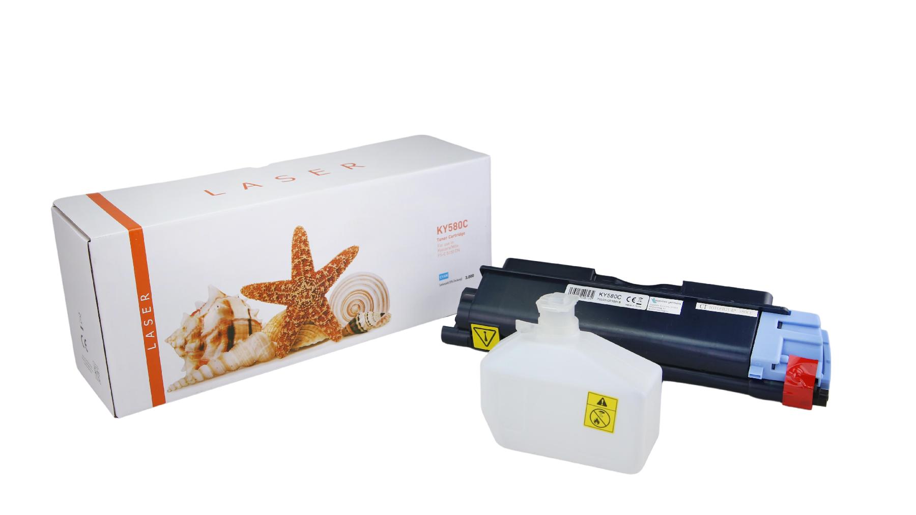 TK580C alternativ Toner Cyan für Kyocera / TK580C / 3.000 Seiten TK580C alternativ Toner Cyan für Kyocera / TK580C / 3.000 Seiten