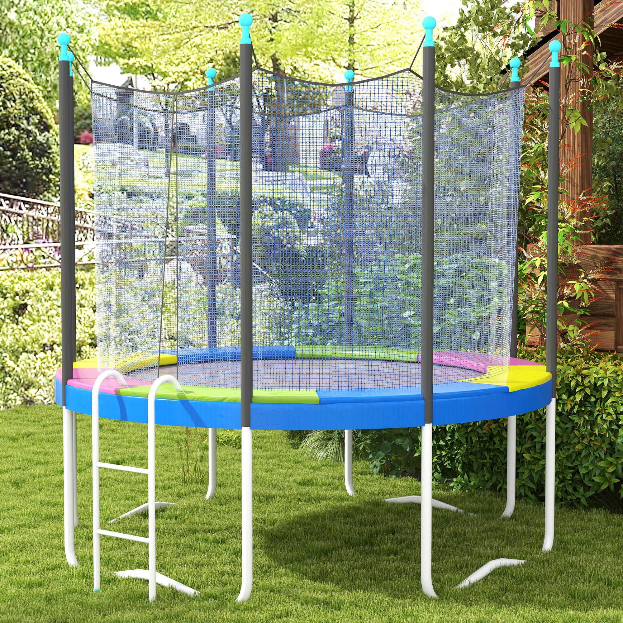 Ersatz-Randabdeckung für Trampoline, wasserfest, reißfest, Ø305 cm, bunt