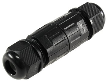 Kabelverbinder 3-polig, IP68, 450V/24A / Schraubanschluss, für Kabel Ø 6-11mm