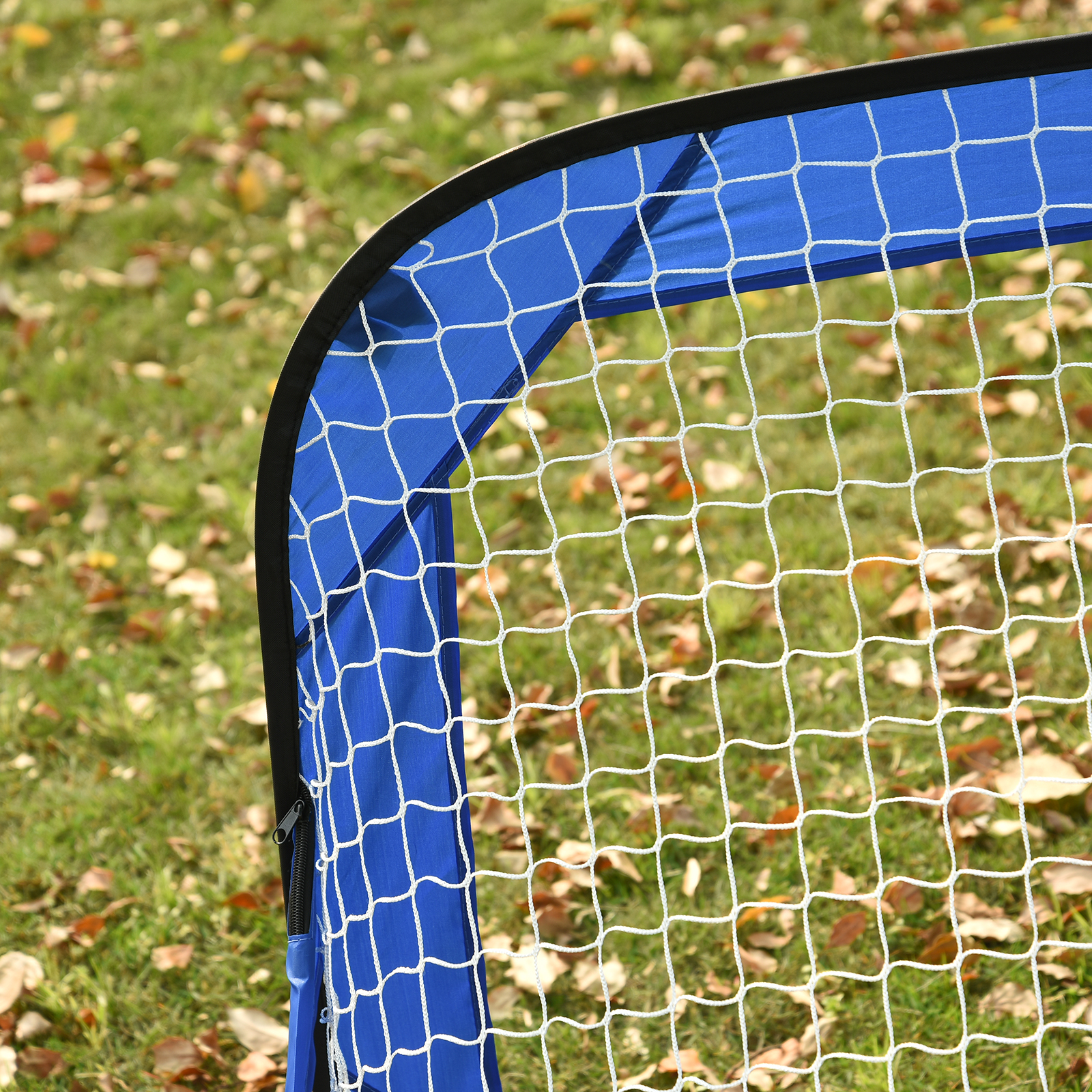 Fußballtore, Pop Up Tor, Tragbares Fußballnetz, 2er Set Minitore, mobil mit Tragetasche, Faltbar, Blau, 123 x 80 x 80 cm