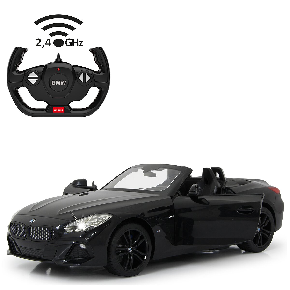 BMW Z4 Roadster 1:14 schwarz 2,4GHz Tür manuell