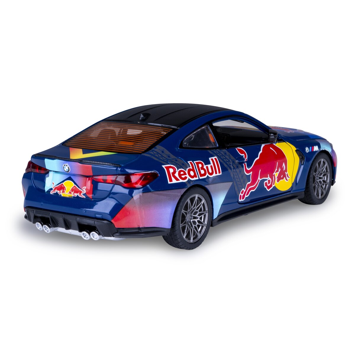 BMW M4 Diecast 1:24 blau inkl. Knopfzellen
