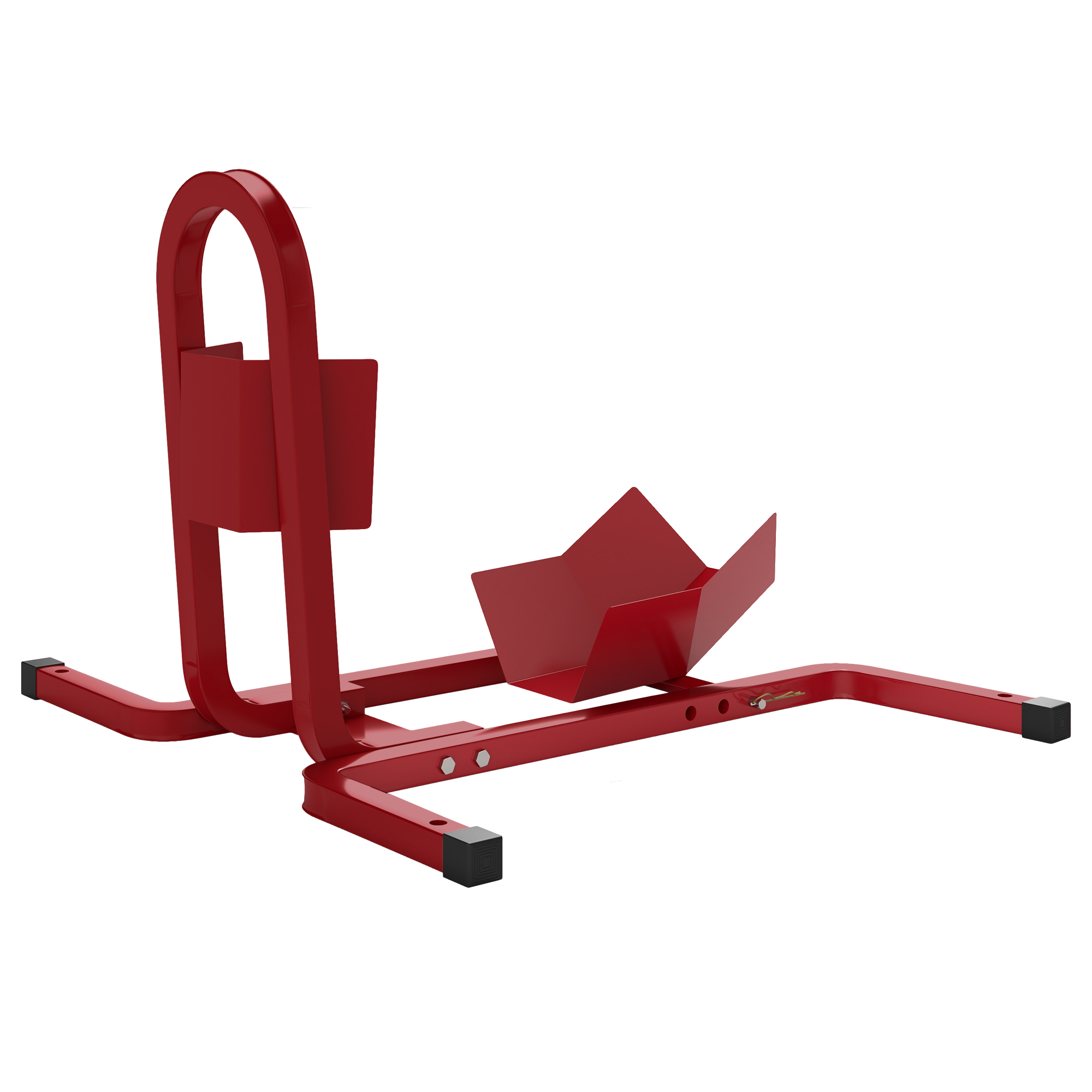 Motorradständer für 17-21", 430-530 mm Vorderrad, einstellbar, aus Metall Rot