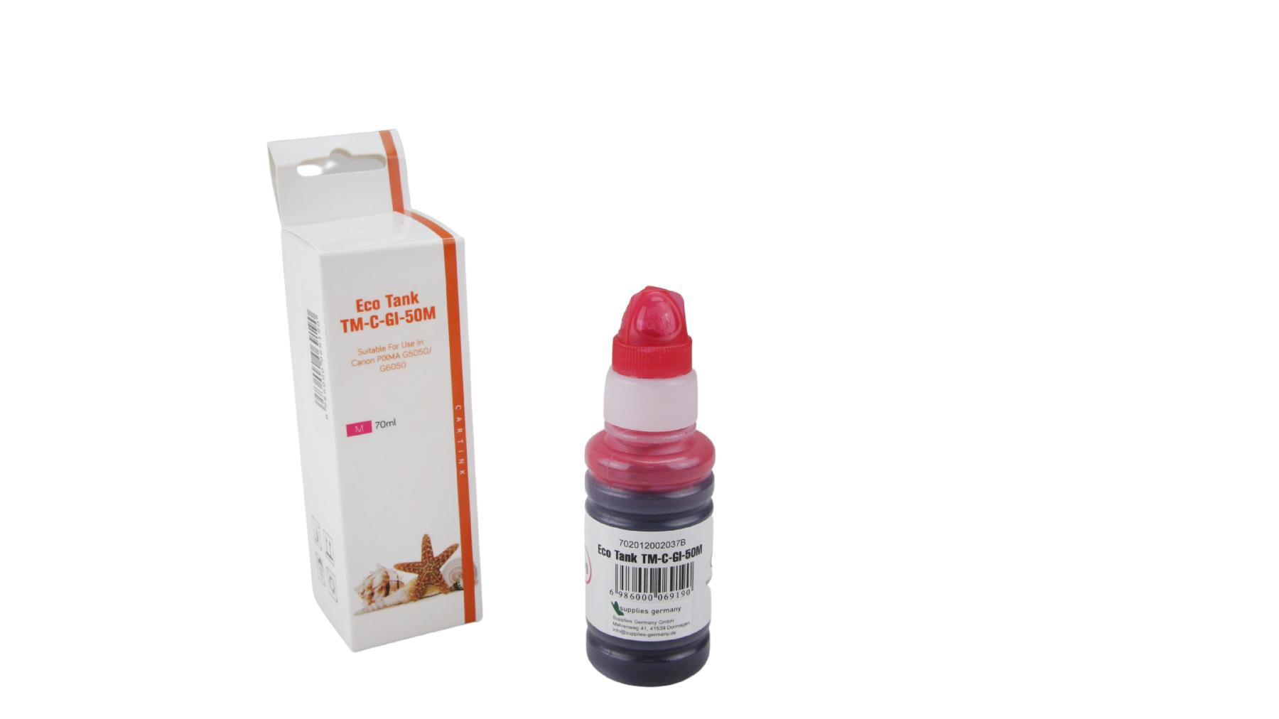 GI50M Eco Tank Nachfüllflasche magenta für Canon / 3404C001 / 70ml