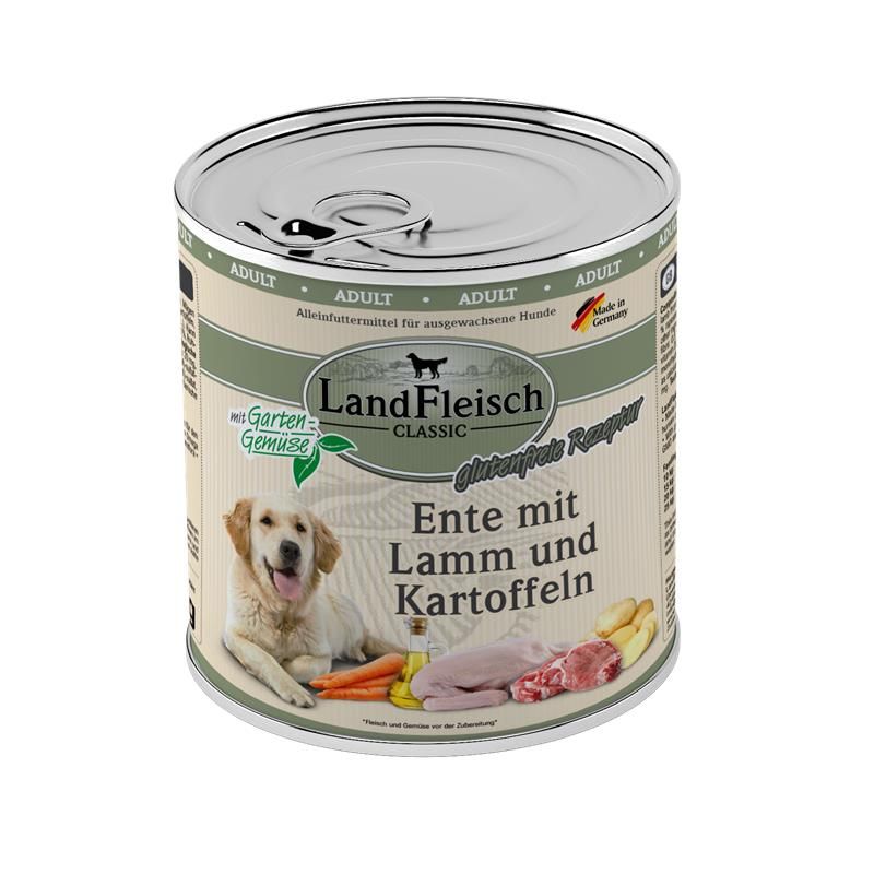 Landfleisch Dog Classic Ente mit Lamm & Kartoffeln - 800g