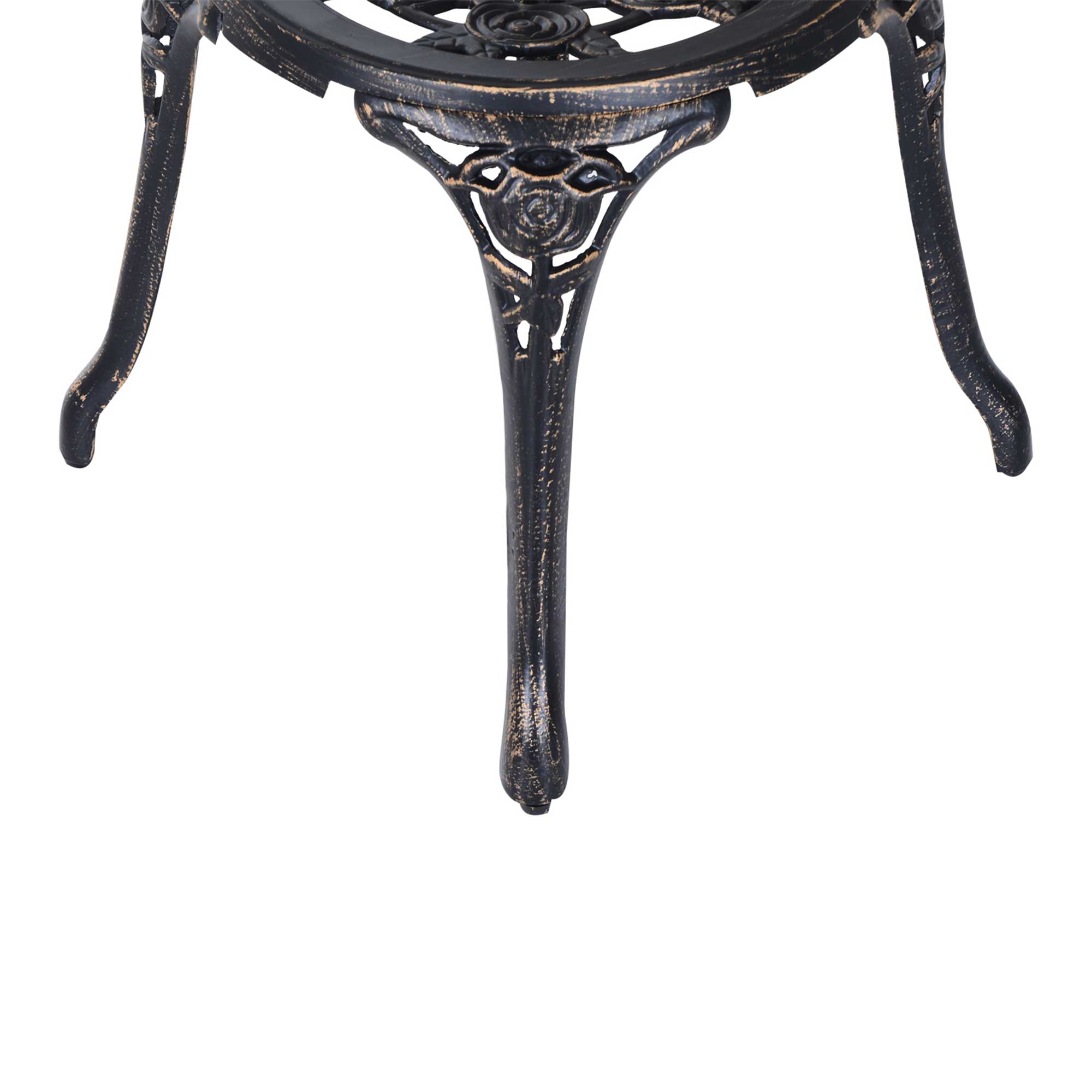 Gartenmöbel für 2 Personen Gartenset Sitzgruppe Balkonset Balkonmöbel Set Garnitur Tisch Stuhl Bronze