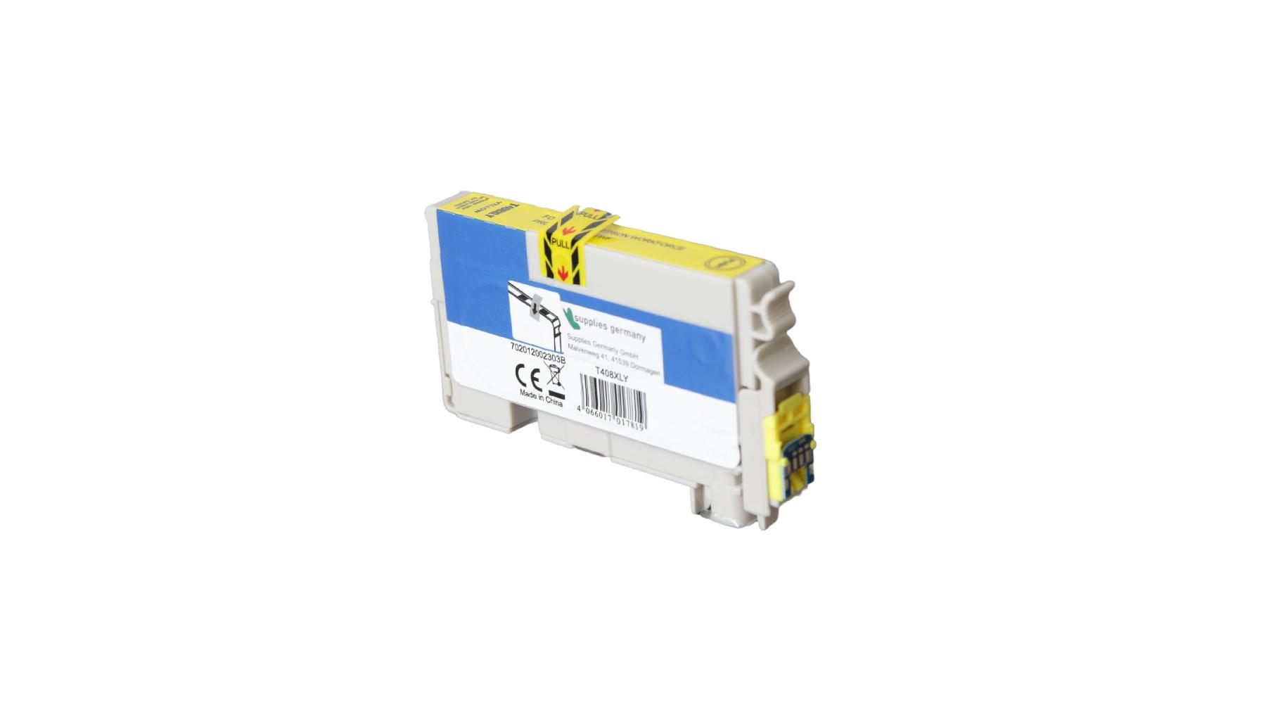 T408XLY alternativ Tinte yellow für Epson / C13T09K44010 / 1.700 Seiten