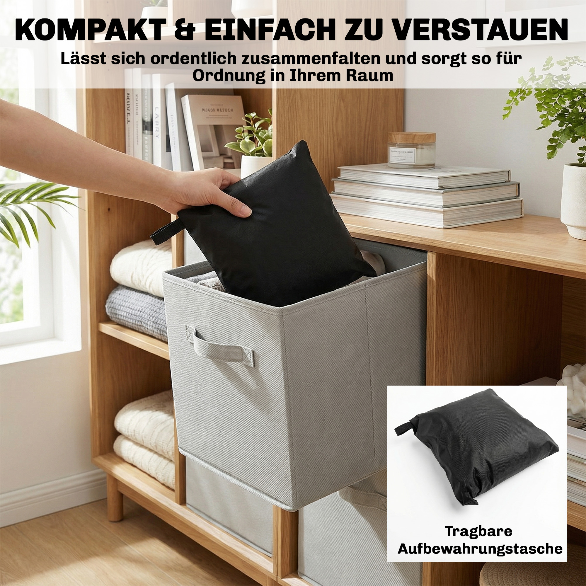 Schutzhülle für Gartenmöbel Winterfest Wasserdicht Abdeckung Anti-UV Abdeckplane 420D Oxford Gewebe Ø214x70Hcm Schwarz