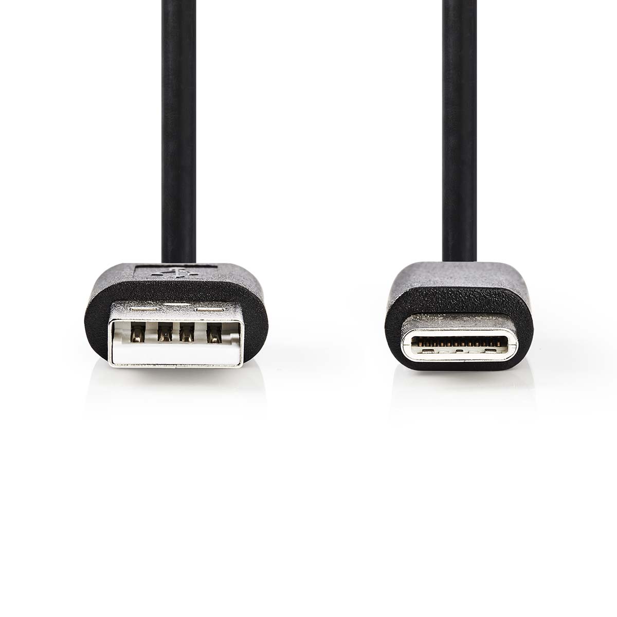 USB 2.0 Kabel, A-Stecker > USB-C-Stecker, 2m, schwarz