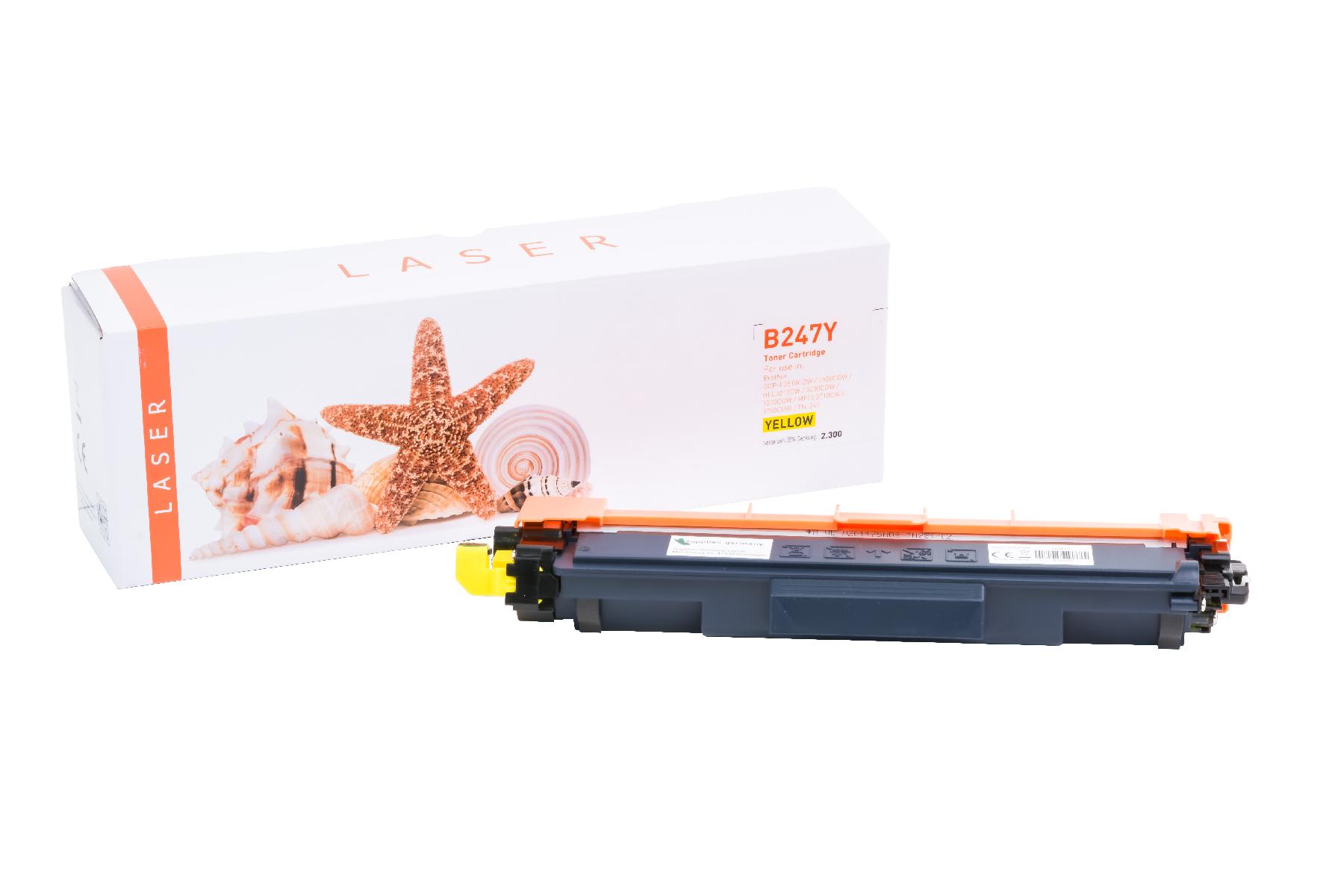 TN247Y alternativ Toner gelb für Brother / TN247Y / 2.300 Seiten