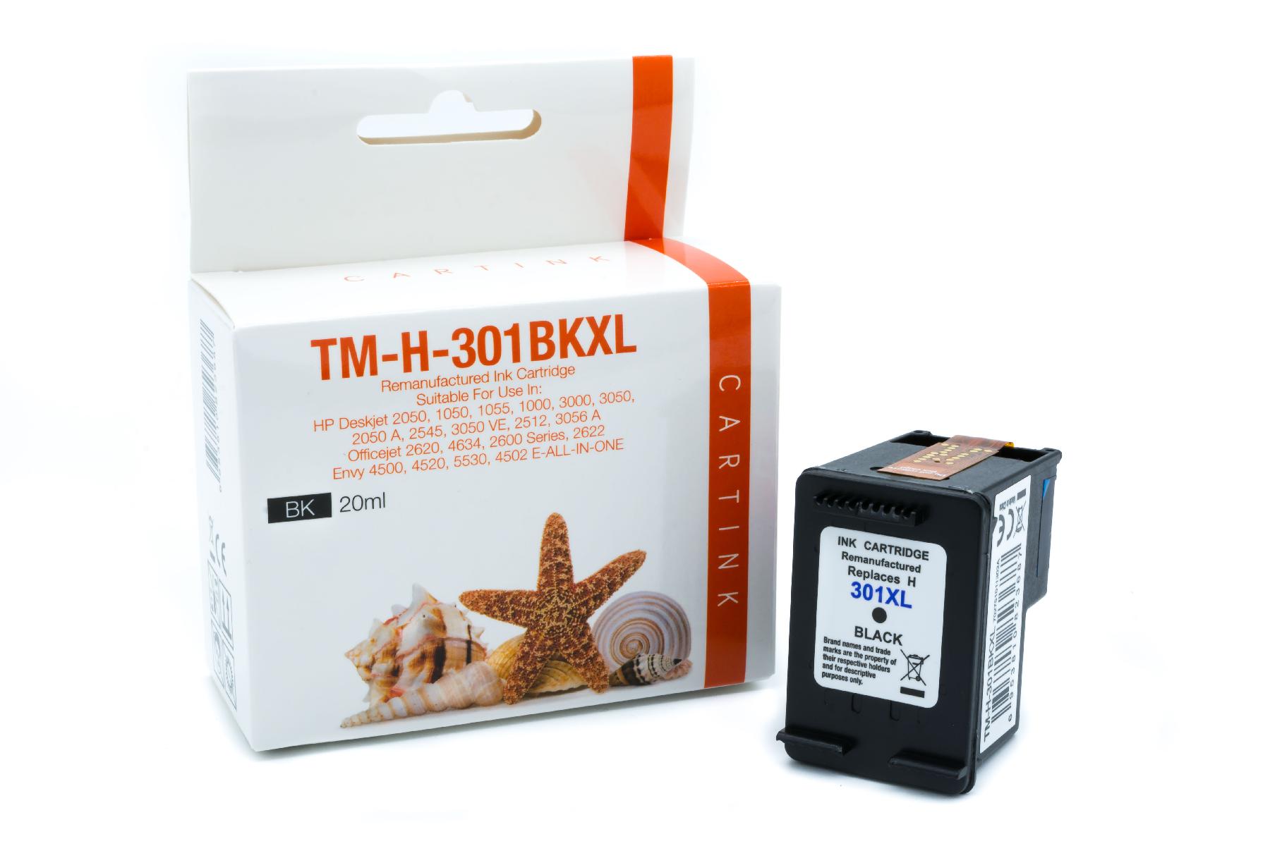 301BKXL Refill Tinte black für HP / CH563EE / 20