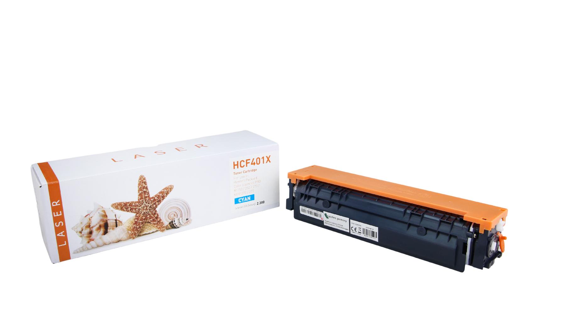 CF401X alternativ Toner Cyan für HP / CF401XC / 2.300 Seiten