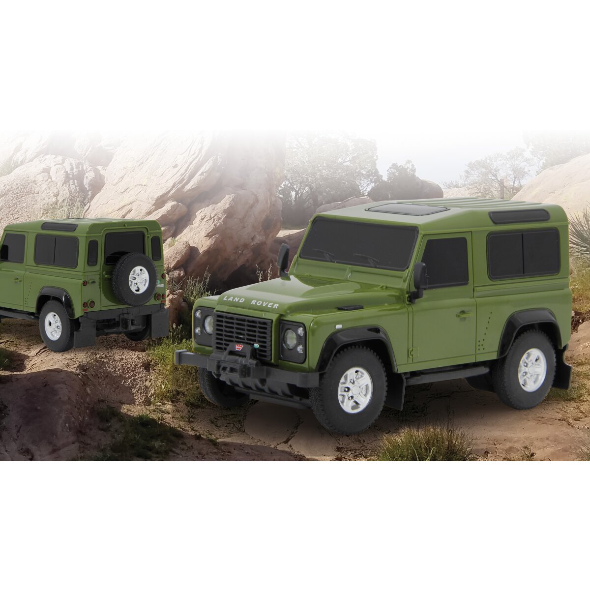 Land Rover Defender 1:24 grün 2,4GHz