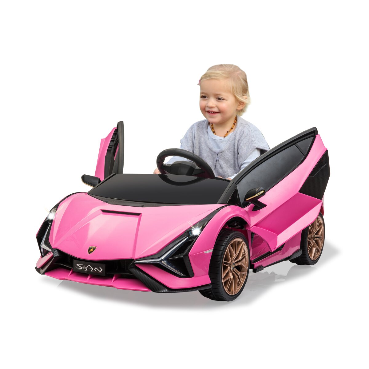 Kinderfahrzeug Lamborghini Sián FKP 37 pink 12V