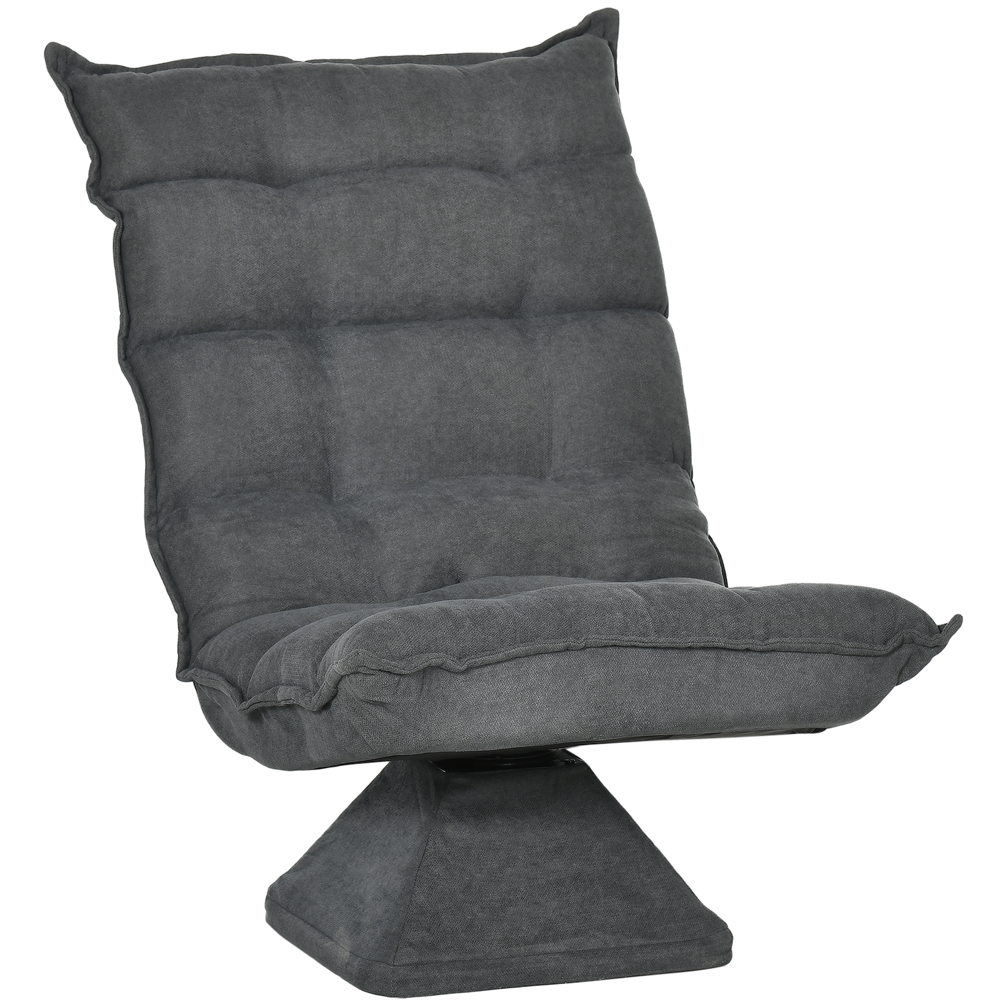 Relaxsessel Lesesessel, drehbar, Leinenoptik, 62 cm x 70 cm x 95 cm, Grau