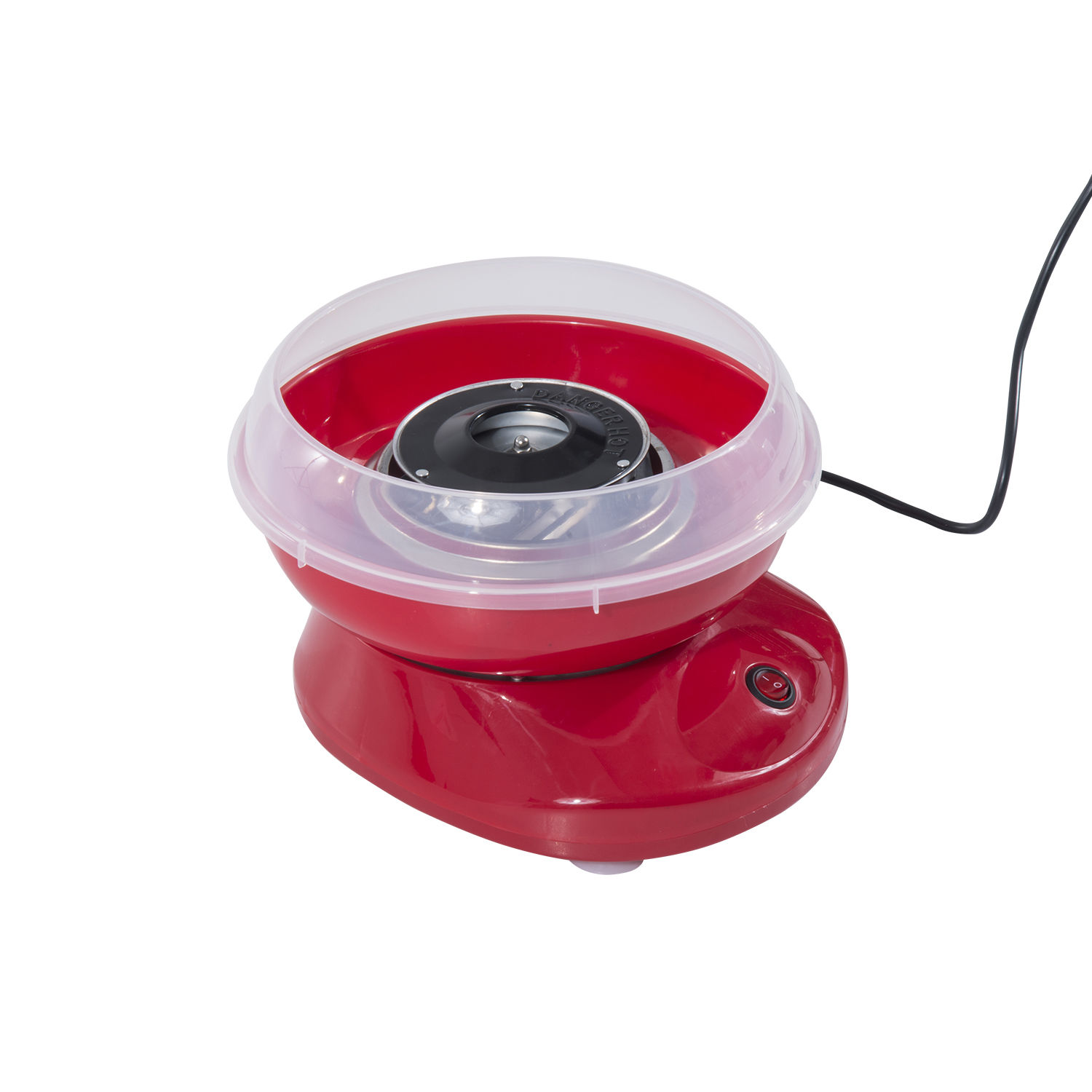 Zuckerwattemaschine, einfach zu bedienendes Zuckerwattegerät, für Erwachsene und Kinder, Edelstahl, PP, Rot Zuckerwattemaschine, einfach zu bedienendes Zuckerwattegerät, für Erwachsene und Kinder, Edelstahl, PP, Rot
