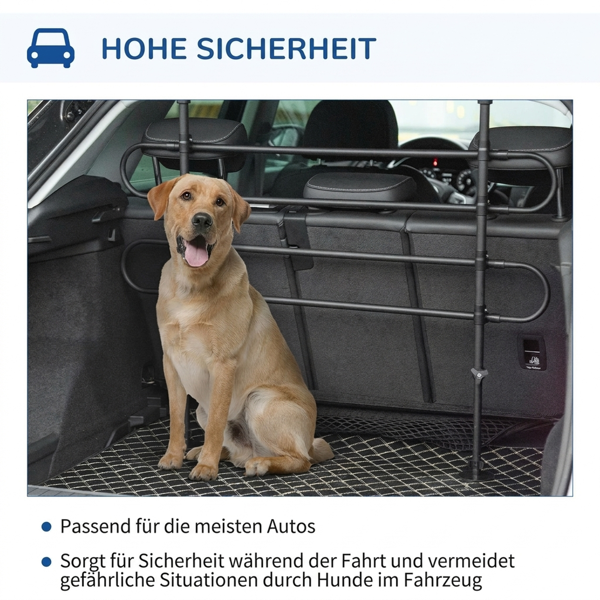 Schutzgitter Auto Hundegitter Hundeschutzgitter Trenngitter Gepäckgitter