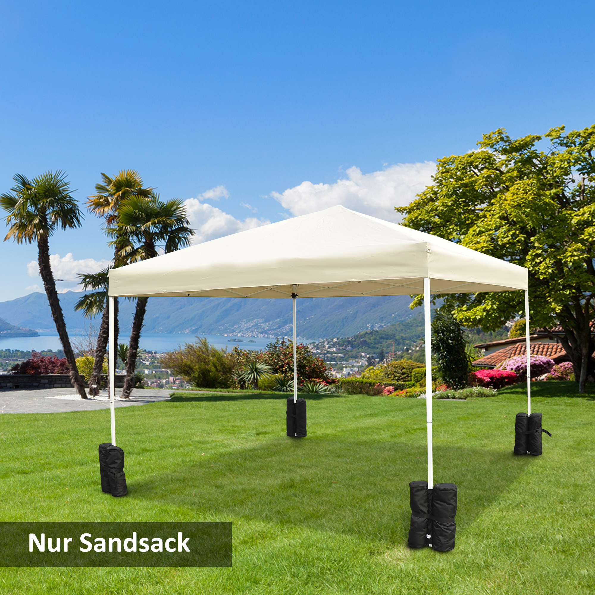 Pavillon Standfuß für Faltpavillon Partyzelt Festzelt 4 Stück 4er-Set schwarz NEU
