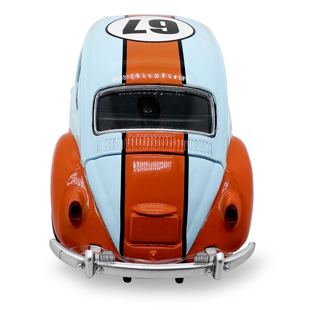 Volkwagen Classical Beetle 1967 Diecast 1:28 hellblau inkl. Knopfzellen