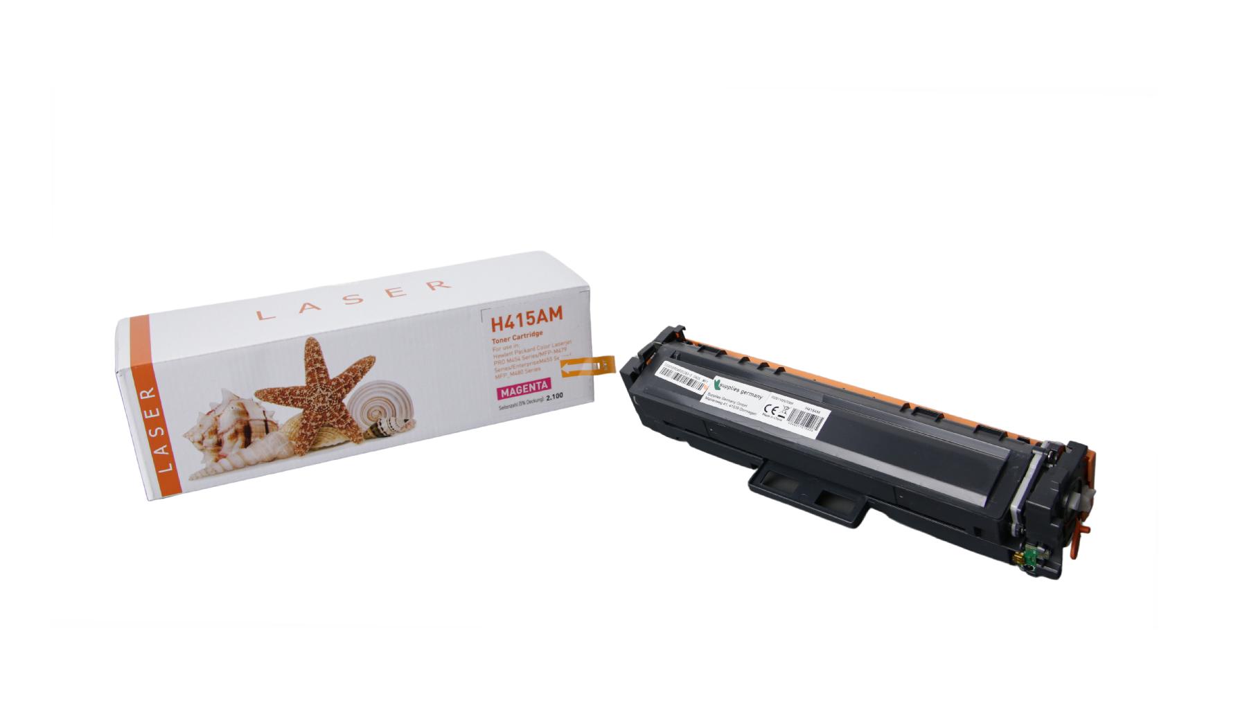 415AM alternativ Toner Magenta für HP / W2033A / 2.100 Seiten 415AM alternativ Toner Magenta für HP / W2033A / 2.100 Seiten