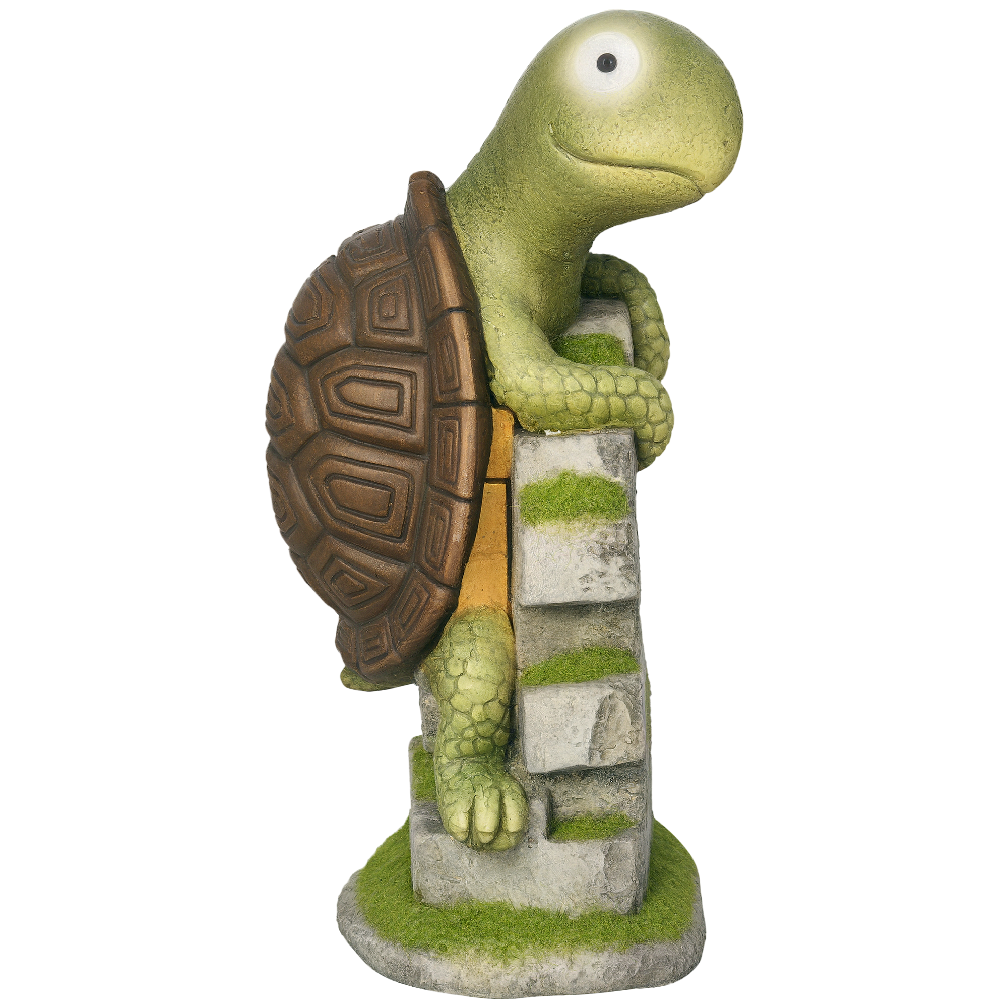 Gartenfigur "Kleine Schildkröte", Gartendekoration, wetterbeständig, inkl. Solarlicht