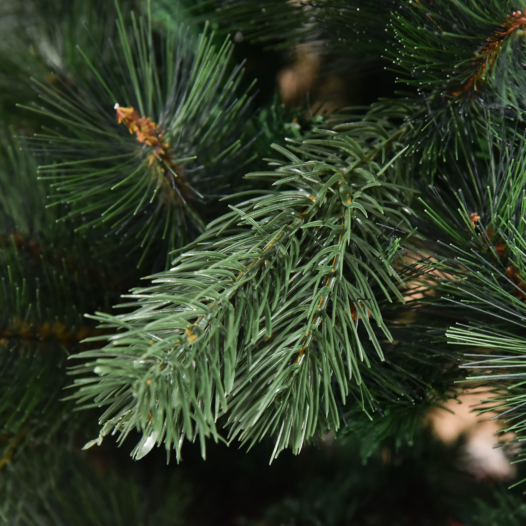 Weihnachtsbaum Ø90 x 180 cm, künstliche Tanne, realistisches Nadelkleid, Grün