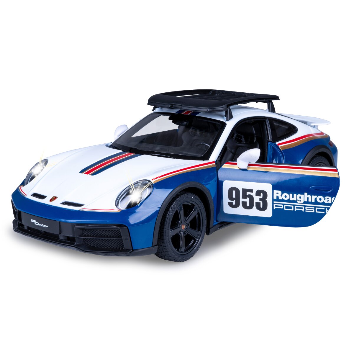 Porsche 911 Dakar Performance 1:14 blau 2,4GHz Tür manuell