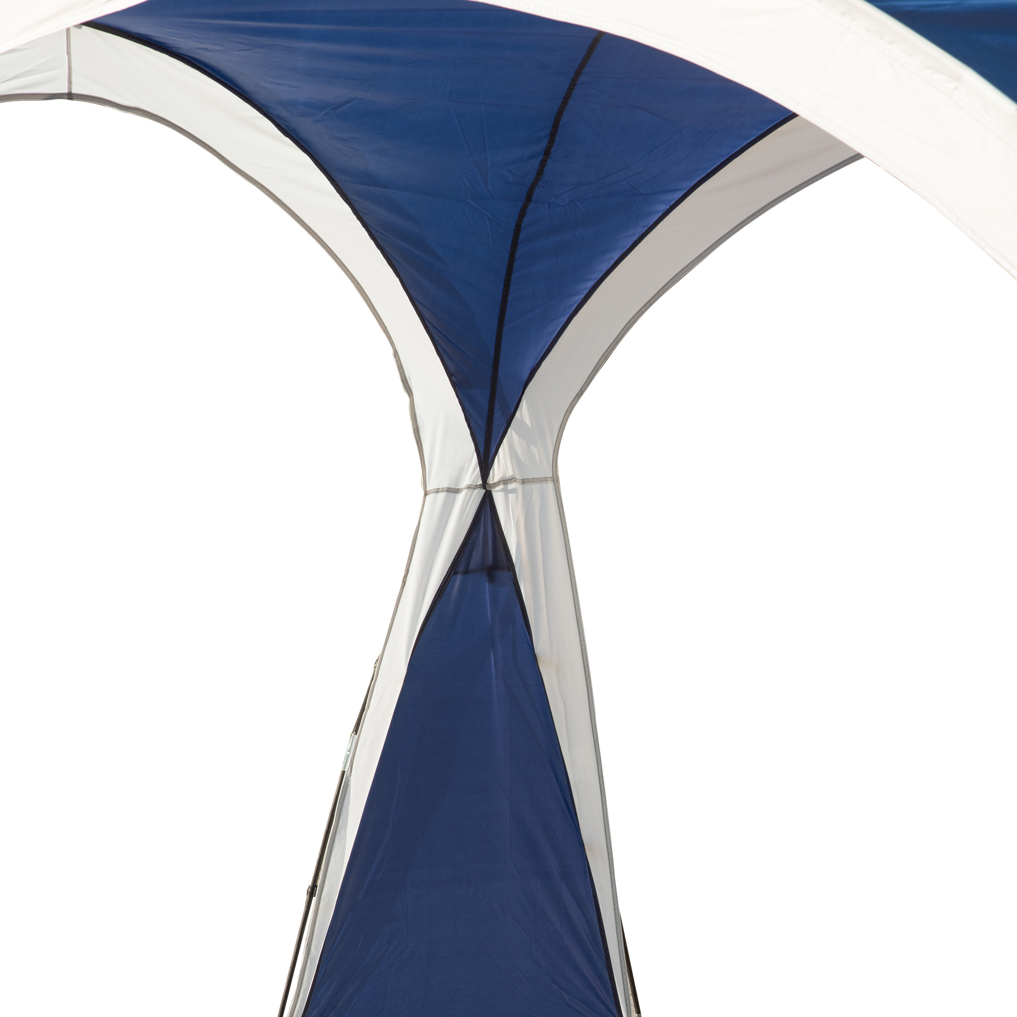 Kuppelzelt für 6-8 Personen, Pavillon, Schutz vor Sonne und Nieselregen, 3,5 x 3,5 x 2,22 m, Blau