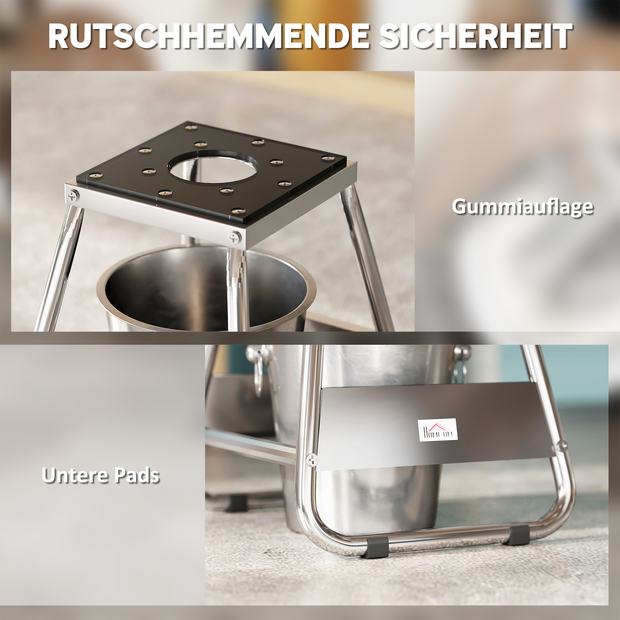 Motorrad Ständer, universal Motorrad Halterung bis 500kg belastbar, Motorradständer Stahl Grau