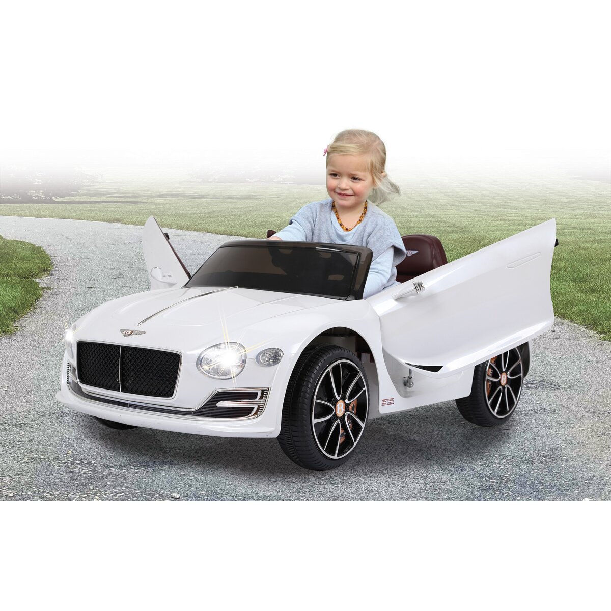 Kinderfahrzeug Bentley EXP12 weiss