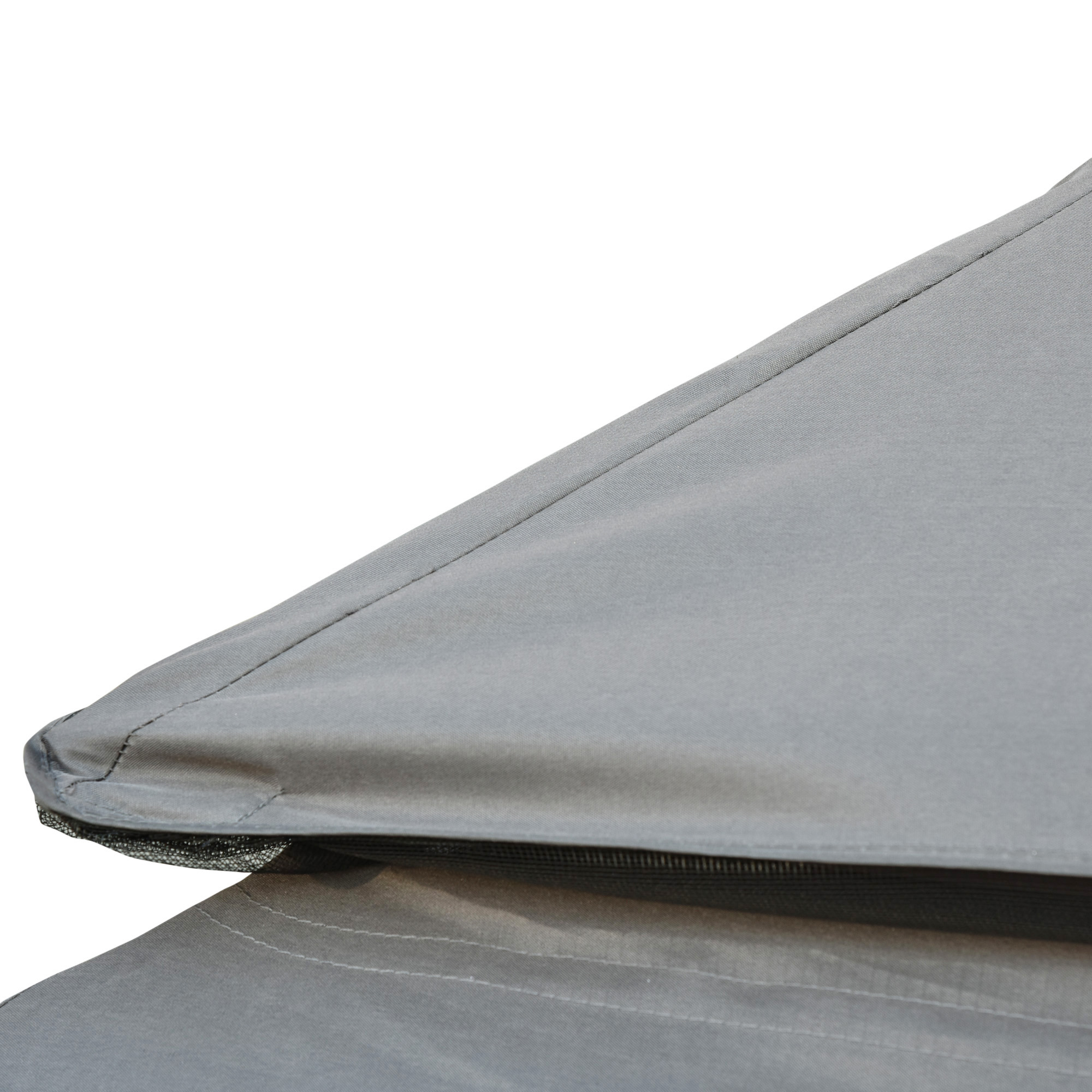 Hollywoodschaukel Gartenschaukel Schaukel mit Seitenwänden 3-Sitzer Grau 256 x 172 x 248 cm