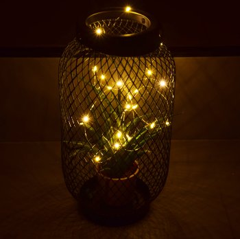 LED Batterie-Lichterkette "SilverWire80", 80 micro LEDs, 8m, warmweiß, IP44