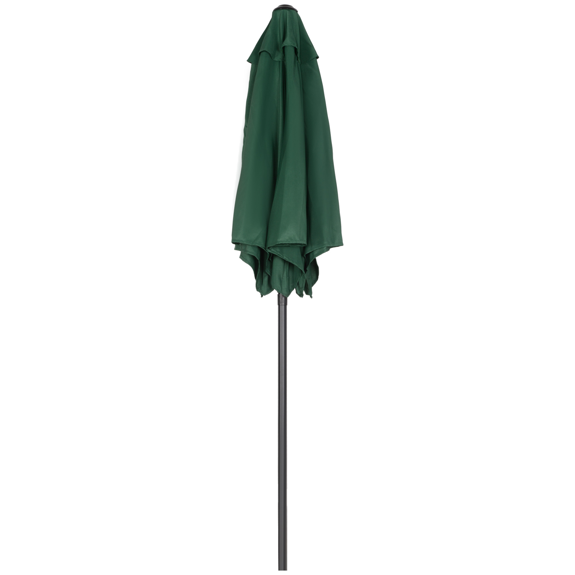 Sonnenschirm Ø196 cm, sechseckig Balkonschirm für Strand Balkon Garten, Grün