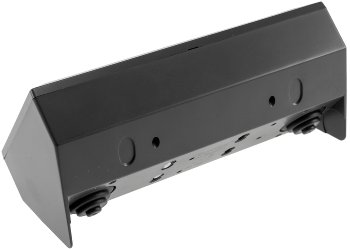 3-fach Steckdosenblock, schwarz, 250V~/ 16A, Aufbaumontage