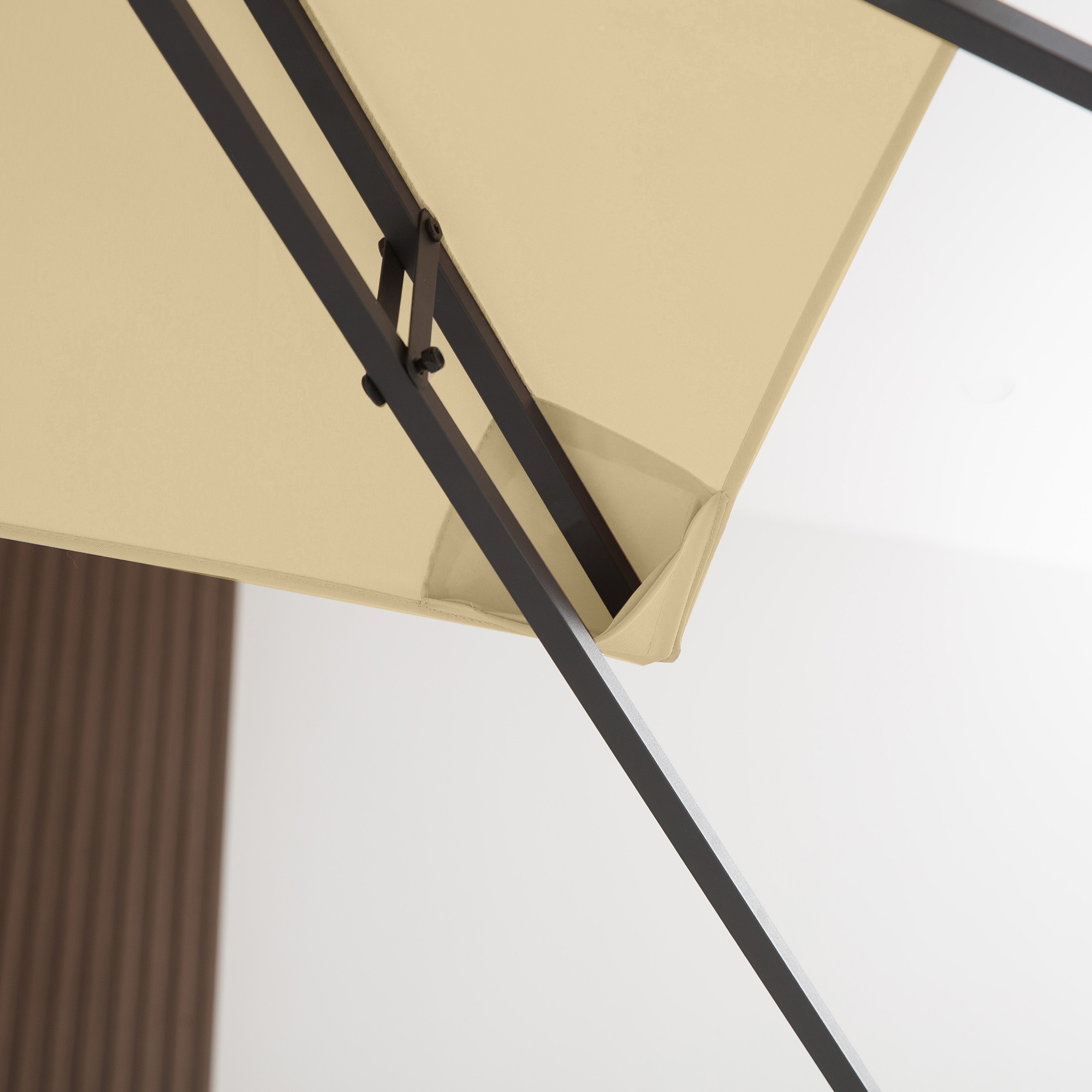 Ersatzdach für Pavillon 3 x 4 m wasserabweisend Pavillondach mit Doppeldach Beige