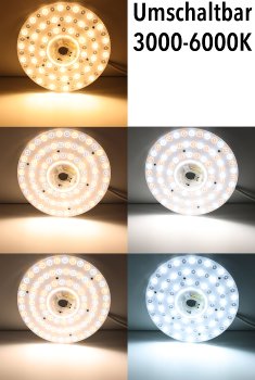 LED Umrüstmodul "UM36cct" für Leuchten / Ø 23cm, 36W, Magnethalter