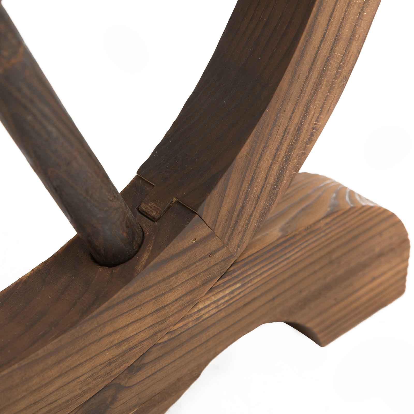Gartentisch, Balkontisch, Holztisch, Räderform, Witterungsbeständig, Massivholz, Natur, 110 x B60 x H65 cm