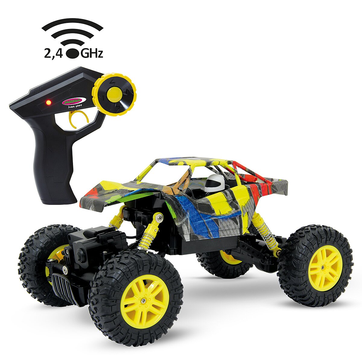 Hillriser Crawler 4WD 1:18 gelb 2,4GHz