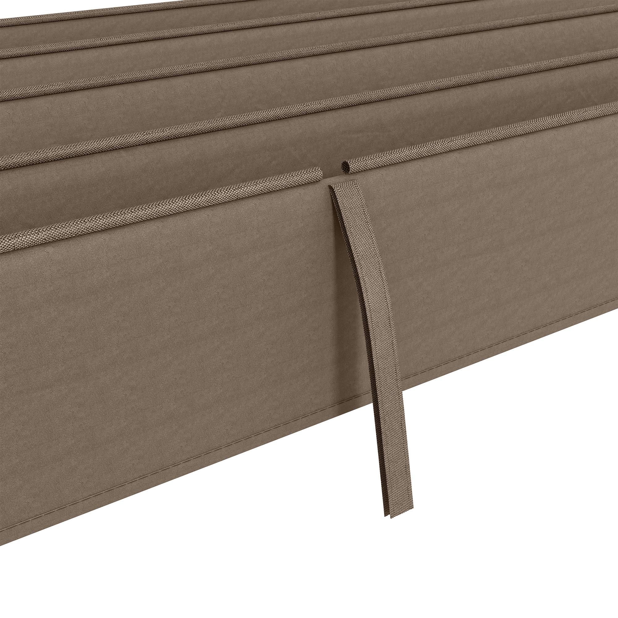 Ersatzdach für 2,85 x 2 m Gartenpavillon, ausziehbar, einfache Montage, Polyester, Kaffee