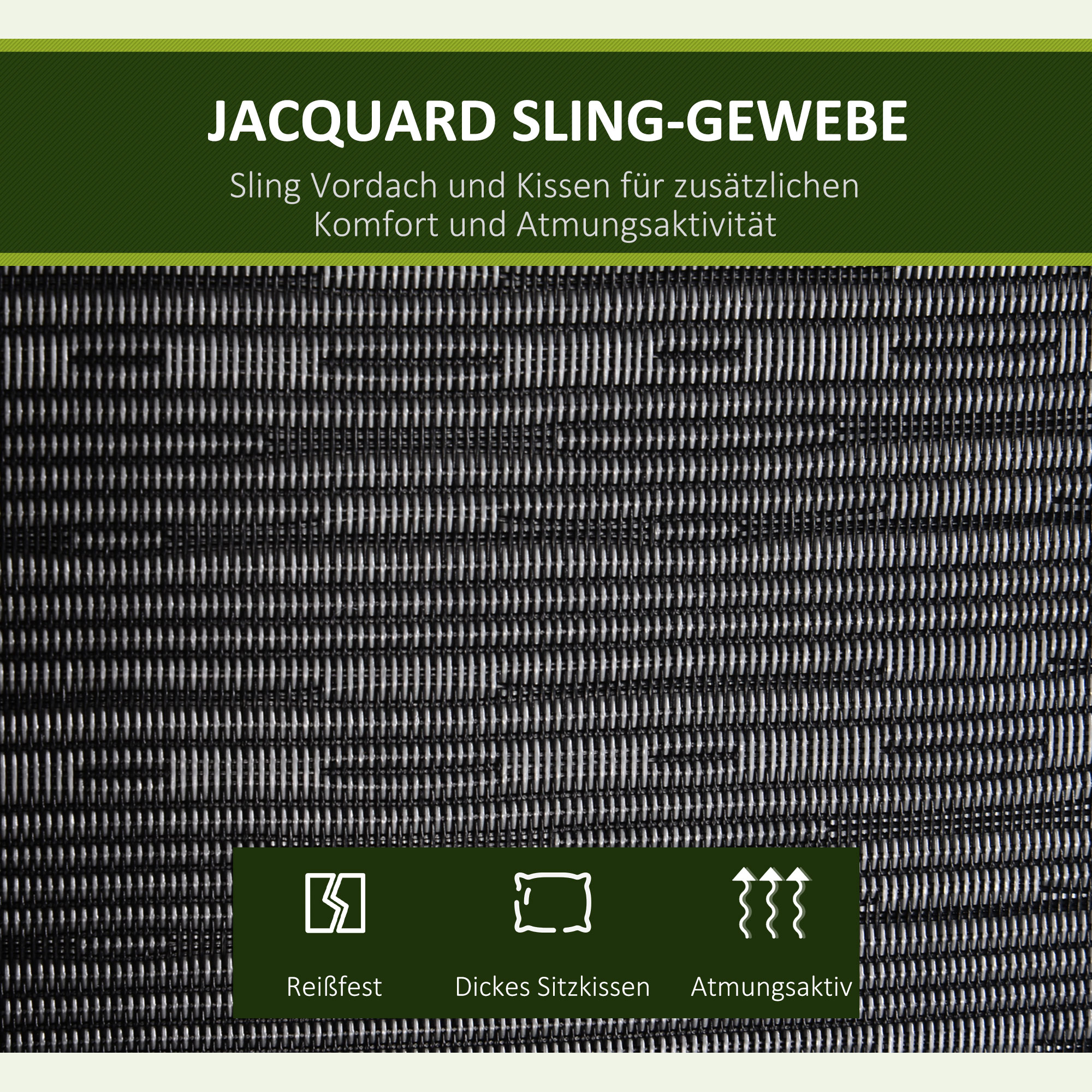 Hollywoodschaukel, 3-Sitzer Gartenschaukel, Verstellbares Sonnendach, Texteline Grau 200 x 120 x 170 cm