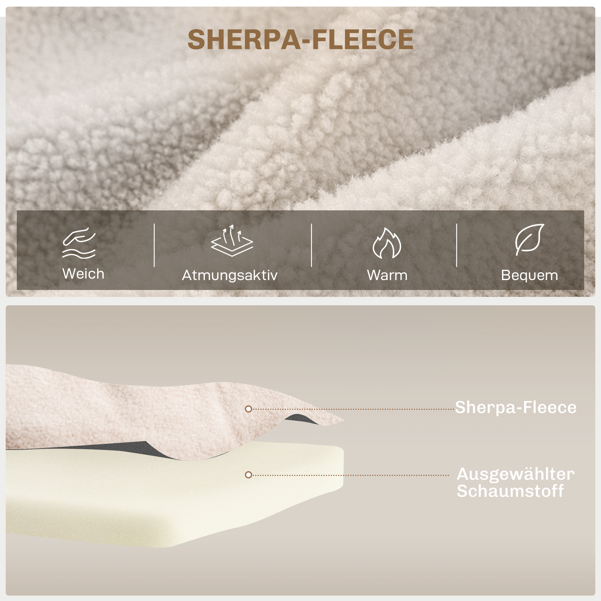 Schlafsofa 2er-Sofa Samtsofa, Schlaffunktion, inkl. 2 Kissen, Samtoptik, Natur + Beige + Schwarz