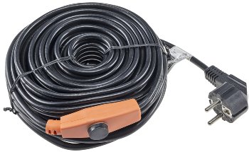 Heizkabel mit Temperaturfühler, 12m / 192Watt, Frostschutz für Wasserleitungen