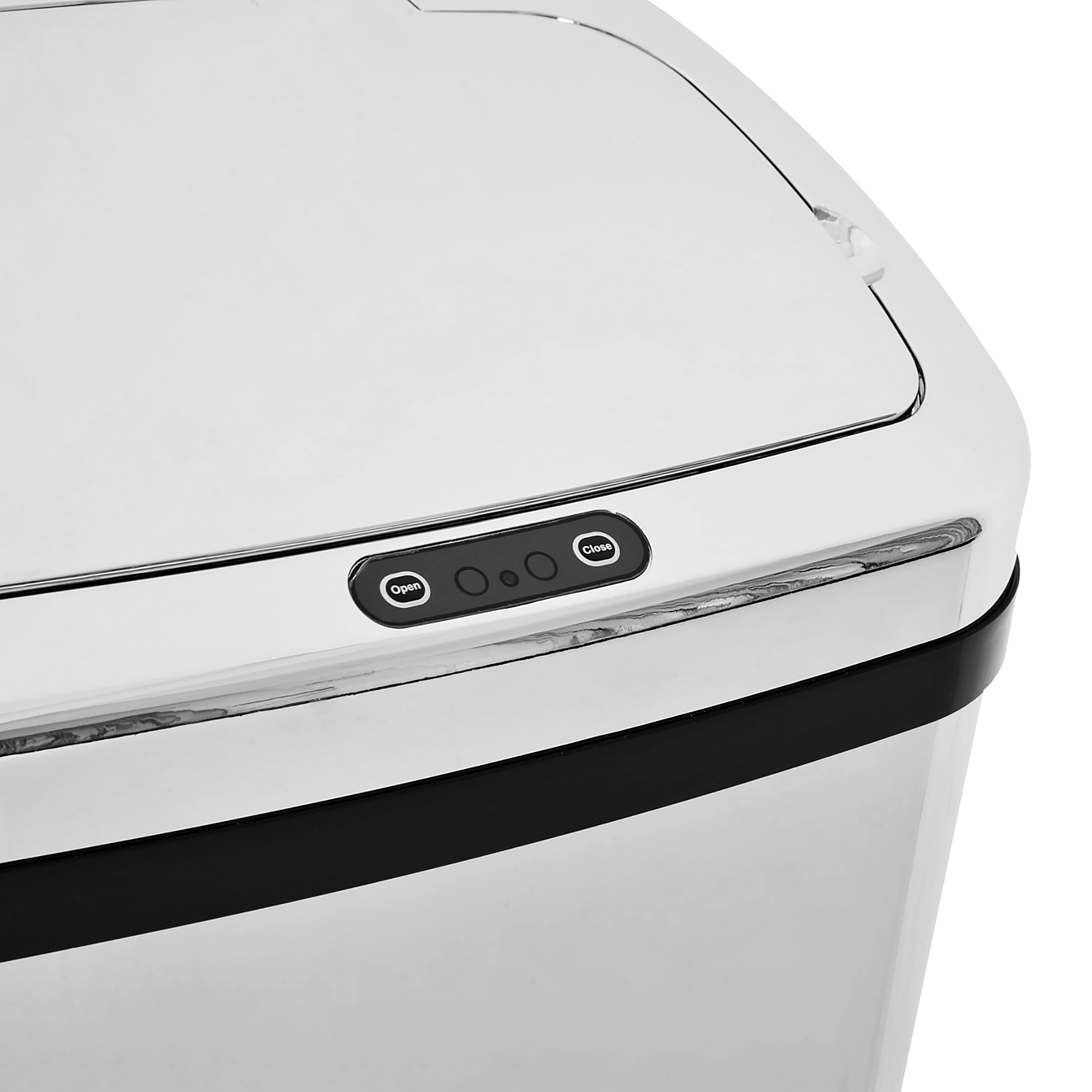Sensor Mülleimer 50L Automatik Mülleimer mit Bewegungssensor, Wasserdichter Abfalleimer für Büro, Schlafzimmer, Küchen Edelstahl Silber