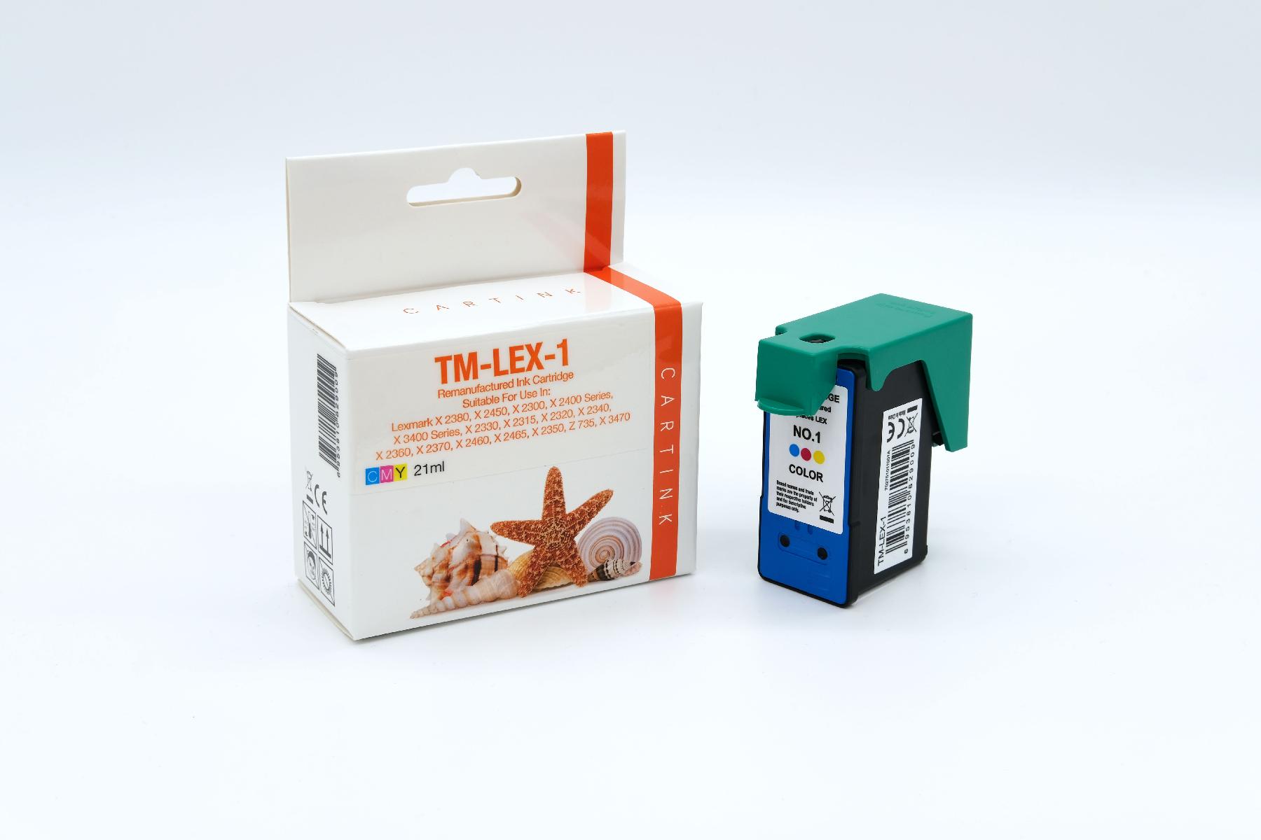 LEX1 Refill Tinte Color für Lexmark / 18CX781 / 21ml