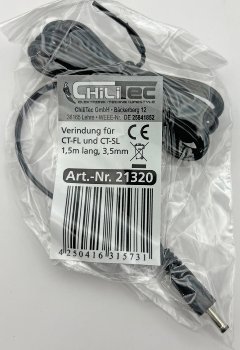Verbindungskabel für CT-FL und CT-SL / 1,5m lang, Stecker / Stecker 3,5mm