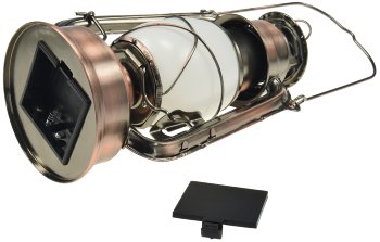 LED Camping Laterne "CT-CL Copper", ØxH 12x23,5cm, 4x AA, warmweiß, dimmbar