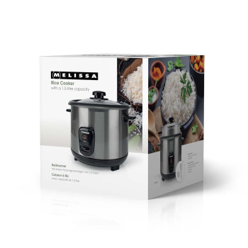 Reiskocher | 1,5 l | 500 W | Antihaftbeschichtung | abnehmbare Schüssel | Dampfgareinsatz | Warmhaltefunktion | automatische Abschaltung