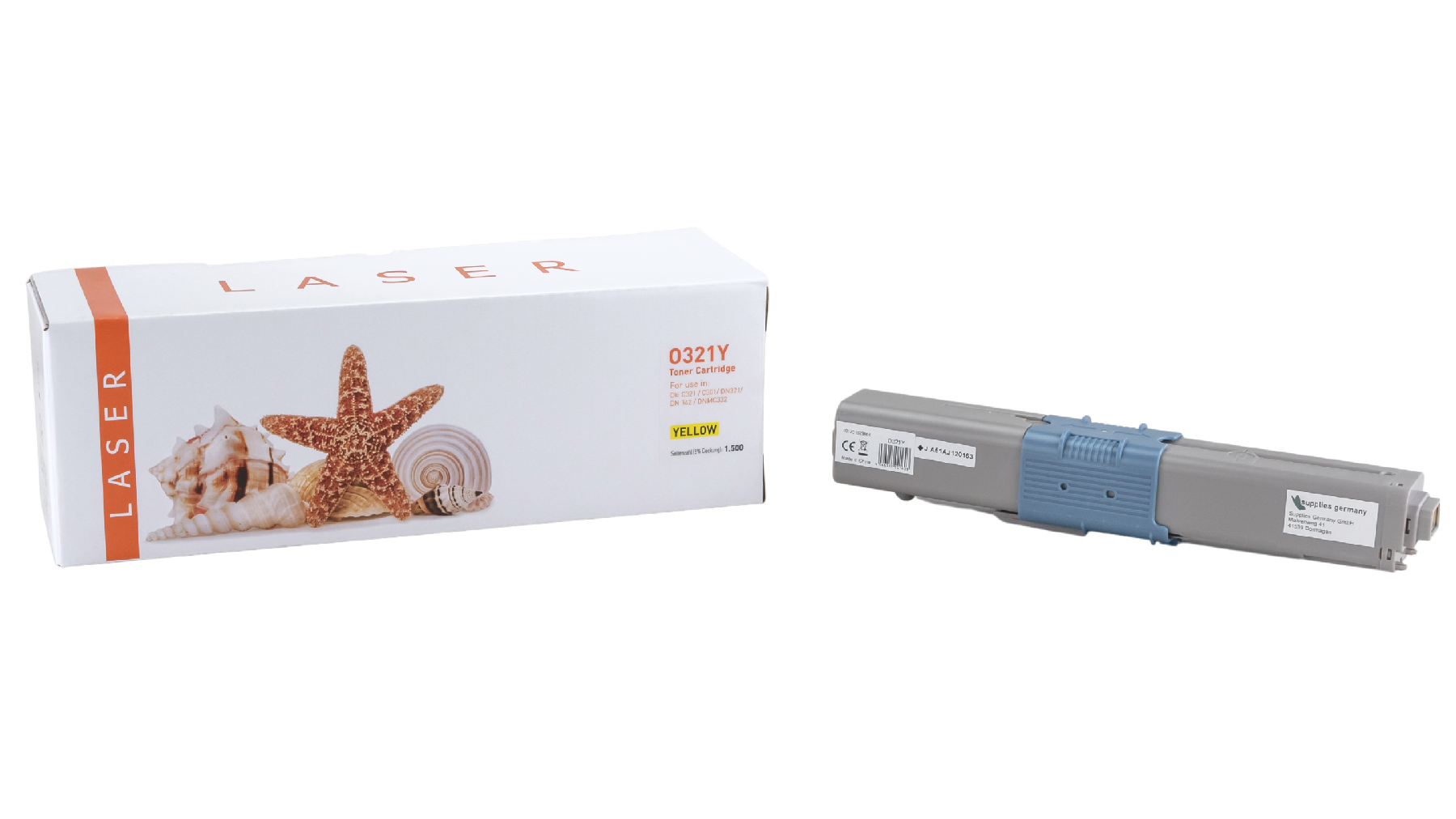 C321Y alternativ Toner gelb für OKI / 44973533 / 1.500 Seiten C321Y alternativ Toner gelb für OKI / 44973533 / 1.500 Seiten