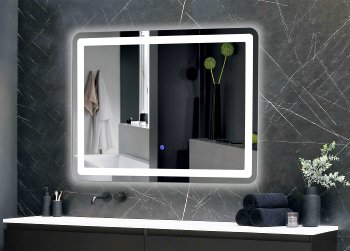 LED Spiegel "Espelho Q70" 70x50cm - 230V, 23W, 1750lm, 4000K, Touchschalter LED Spiegel "Espelho Q70" 70x50cm - 230V, 23W, 1750lm, 4000K, Touchschalter
