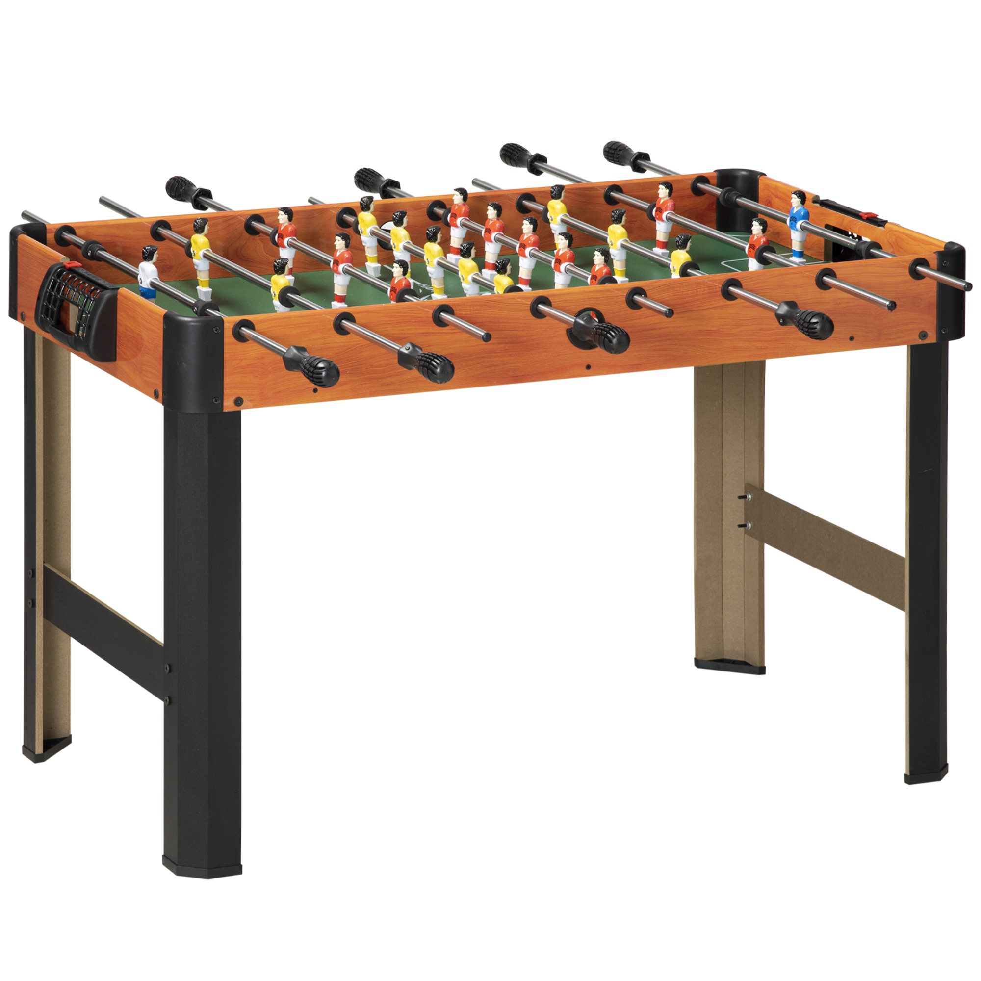 Tischkicker, Tischfußball-Set, 2 Bälle, rutschfeste Griffe, für Kinder und Erwachsene, Punkteanzeige, MDF, Metall, Bunt Tischkicker, Tischfußball-Set, 2 Bälle, rutschfeste Griffe, für Kinder und Erwachsene, Punkteanzeige, MDF, Metall, Bunt
